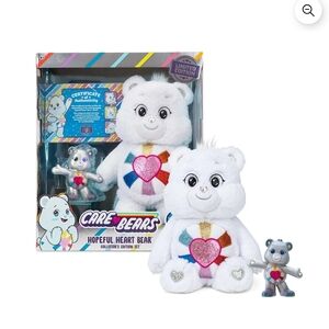 Care Bears Hopeful Heart Bear Set - White and Pink
